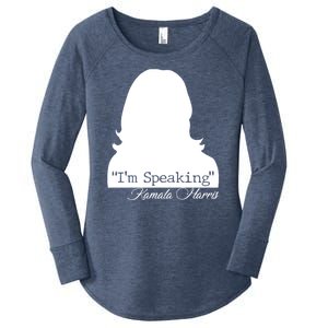 I'm Speaking Kamala Harris Silhouette  Women's Perfect Tri Tunic Long Sleeve Shirt