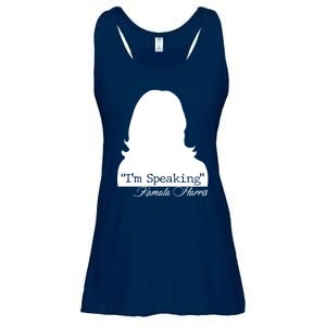 I'm Speaking Kamala Harris Silhouette  Ladies Essential Flowy Tank