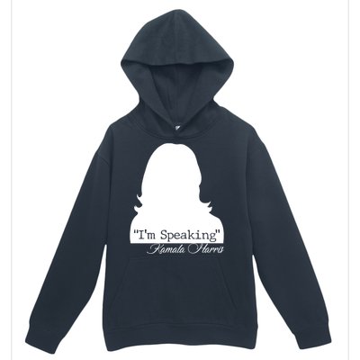 I'm Speaking Kamala Harris Silhouette  Urban Pullover Hoodie