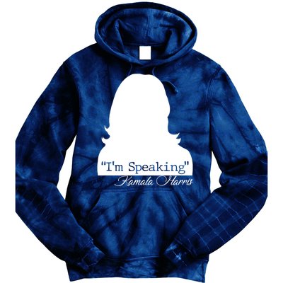 I'm Speaking Kamala Harris Silhouette  Tie Dye Hoodie