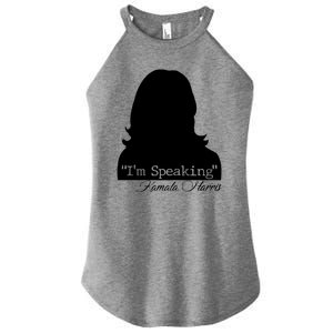 I'm Speaking Kamala Harris Silhouette  Women's Perfect Tri Rocker Tank