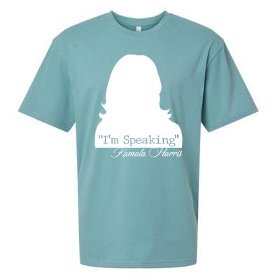 I'm Speaking Kamala Harris Silhouette  Sueded Cloud Jersey T-Shirt