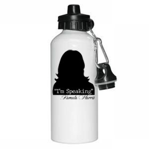 I'm Speaking Kamala Harris Silhouette  Aluminum Water Bottle