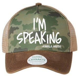 I'm Speaking Kamala Harris Vice President Debate Quote Legacy Tie Dye Trucker Hat