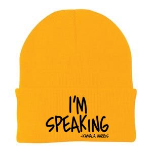 I'm Speaking Kamala Harris Vice President Debate Quote Knit Cap Winter Beanie