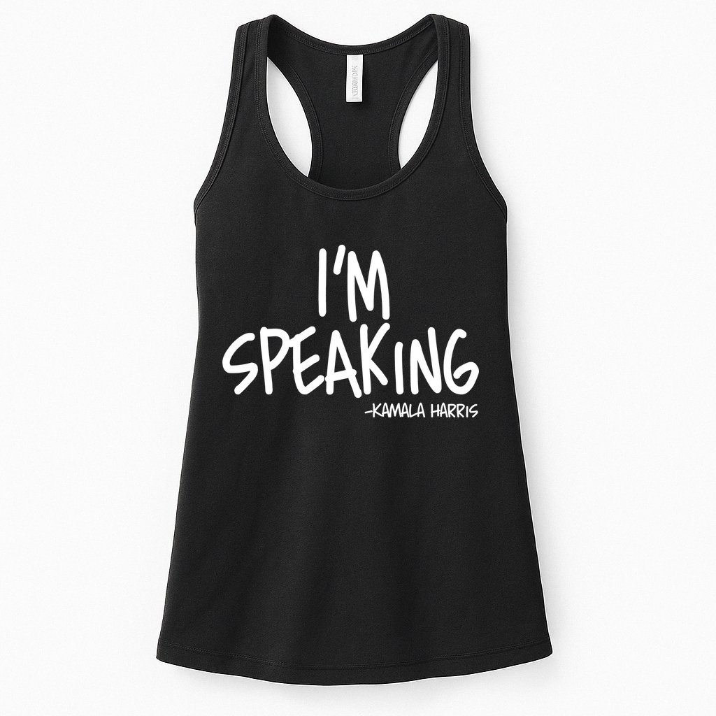 I'm Speaking Kamala Harris Vice President Debate Quote Womens Tank Top