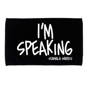 I'm Speaking Kamala Harris Vice President Debate Quote Microfiber Hand Towel