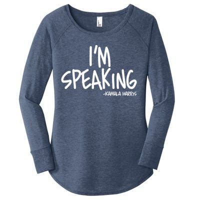 I'm Speaking Kamala Harris Vice President Debate Quote Women's Perfect Tri Tunic Long Sleeve Shirt