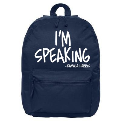 I'm Speaking Kamala Harris Vice President Debate Quote 16 in Basic Backpack