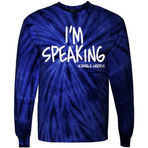 I'm Speaking Kamala Harris Vice President Debate Quote Tie-Dye Long Sleeve Shirt