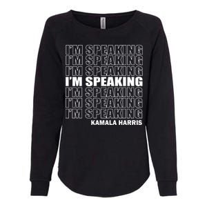 I'm Speaking Madam Vice President Womens California Wash Sweatshirt