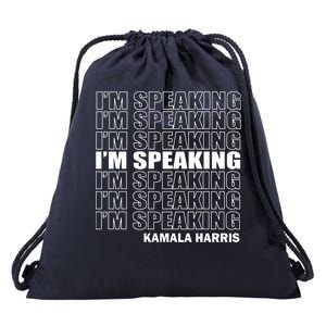 I'm Speaking Madam Vice President Drawstring Bag