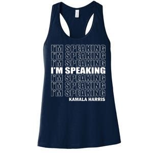 I'm Speaking Madam Vice President Women's Racerback Tank