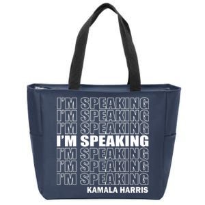 I'm Speaking Madam Vice President Zip Tote Bag