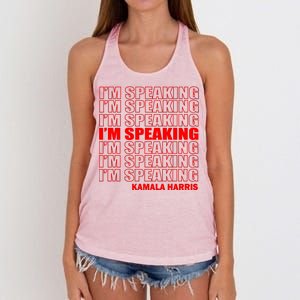 I'm Speaking Madam Vice President Women's Knotted Racerback Tank