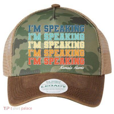 I'm Speaking pattern Kamala Harris Madam Vice President Legacy Tie Dye Trucker Hat