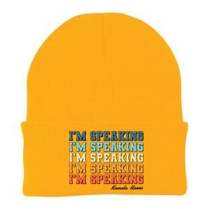 I'm Speaking pattern Kamala Harris Madam Vice President Knit Cap Winter Beanie