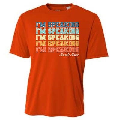 I'm Speaking pattern Kamala Harris Madam Vice President Cooling Performance Crew T-Shirt