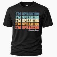 I'm Speaking pattern Kamala Harris Madam Vice President Cooling Performance Crew T-Shirt