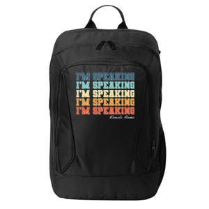 I'm Speaking pattern Kamala Harris Madam Vice President City Backpack