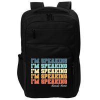 I'm Speaking pattern Kamala Harris Madam Vice President Impact Tech Backpack