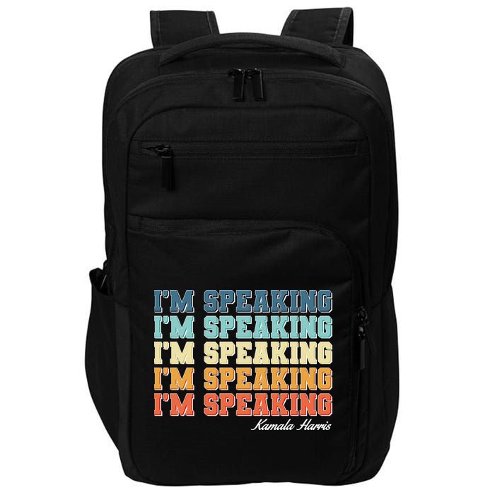 I'm Speaking pattern Kamala Harris Madam Vice President Impact Tech Backpack