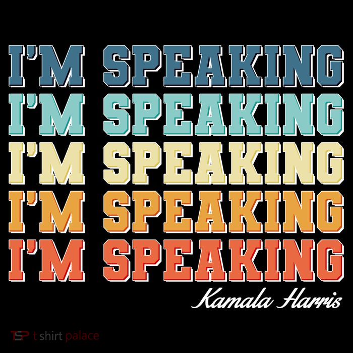 I'm Speaking pattern Kamala Harris Madam Vice President Drawstring Bag