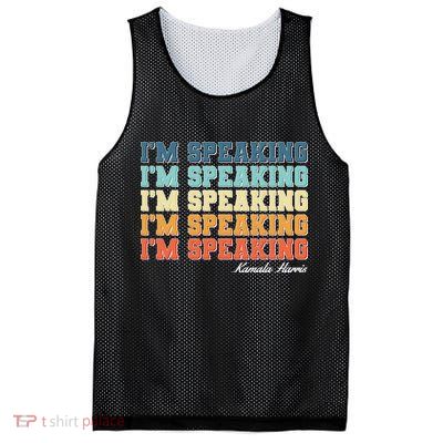 I'm Speaking pattern Kamala Harris Madam Vice President Mesh Reversible Basketball Jersey Tank