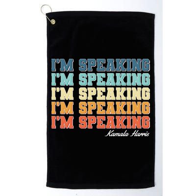 I'm Speaking pattern Kamala Harris Madam Vice President Golf Towel