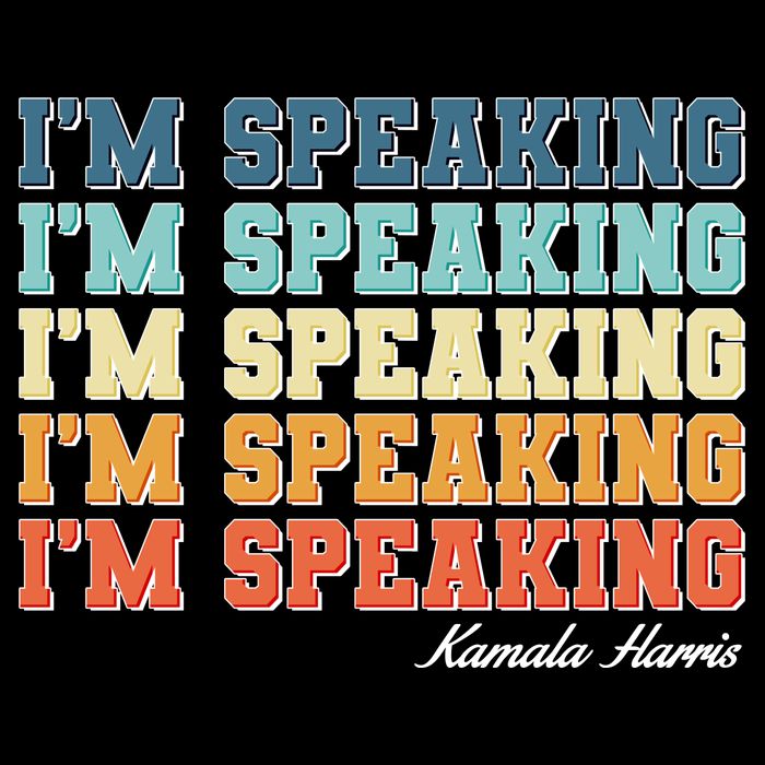 I'm Speaking pattern Kamala Harris Madam Vice President Wool Snapback Cap
