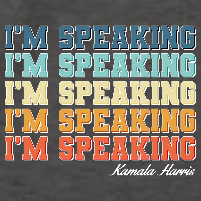 I'm Speaking pattern Kamala Harris Madam Vice President Vector Backpack