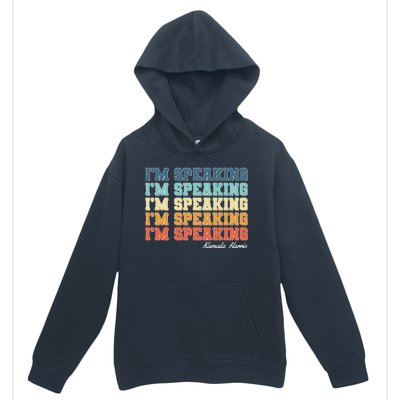 I'm Speaking pattern Kamala Harris Madam Vice President Urban Pullover Hoodie