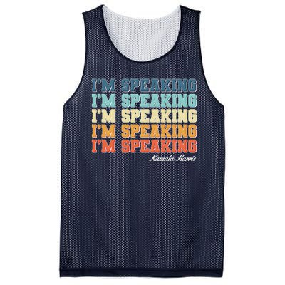 I'm Speaking pattern Kamala Harris Madam Vice President Mesh Reversible Basketball Jersey Tank