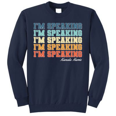 I'm Speaking pattern Kamala Harris Madam Vice President Tall Sweatshirt