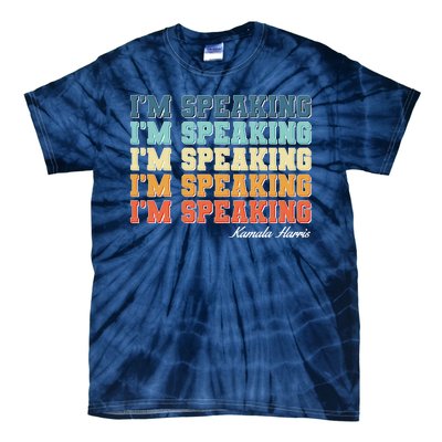 I'm Speaking pattern Kamala Harris Madam Vice President Tie-Dye T-Shirt