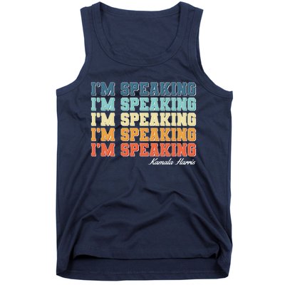 I'm Speaking pattern Kamala Harris Madam Vice President Tank Top