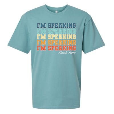 I'm Speaking pattern Kamala Harris Madam Vice President Sueded Cloud Jersey T-Shirt