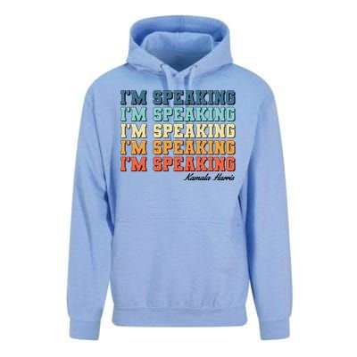 I'm Speaking pattern Kamala Harris Madam Vice President Unisex Surf Hoodie