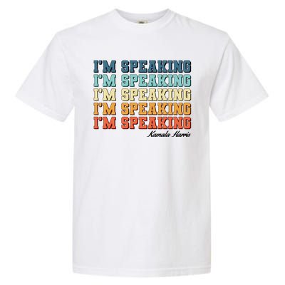 I'm Speaking pattern Kamala Harris Madam Vice President Garment-Dyed Heavyweight T-Shirt