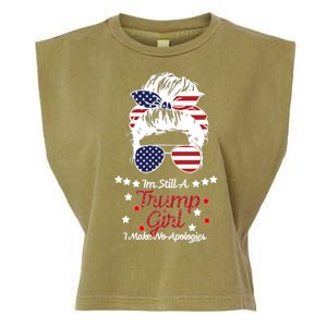 I'm Still A Trump Girl I Make No Apologies Trump 2024 Garment-Dyed Women's Muscle Tee