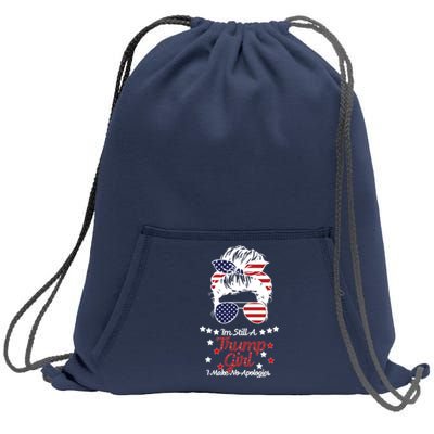 I'm Still A Trump Girl I Make No Apologies Trump 2024 Sweatshirt Cinch Pack Bag