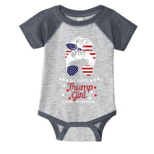 I'm Still A Trump Girl I Make No Apologies Trump 2024 Infant Baby Jersey Bodysuit