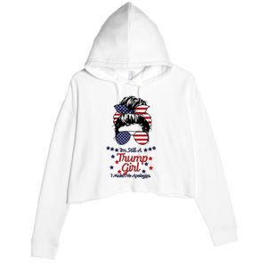 I'm Still A Trump Girl I Make No Apologies Trump 2024 Crop Fleece Hoodie