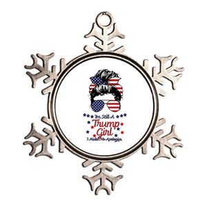 I'm Still A Trump Girl I Make No Apologies Trump 2024 Metallic Star Ornament