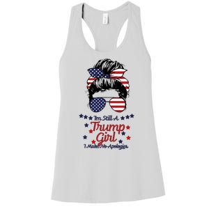 I'm Still A Trump Girl I Make No Apologies Trump 2024 Women's Racerback Tank