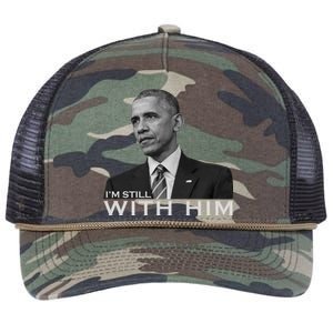 I'm Still With Him President Barack Obama Anti Trump Retro Rope Trucker Hat Cap