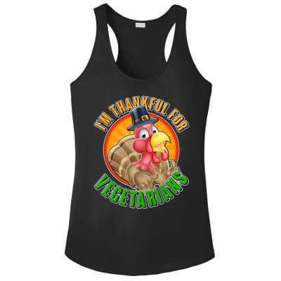 I'm Thankful For Vegetarians Funny Thanksgiving Ladies PosiCharge Competitor Racerback Tank