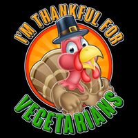 I'm Thankful For Vegetarians Funny Thanksgiving Women's V-Neck T-Shirt