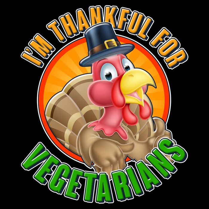 I'm Thankful For Vegetarians Funny Thanksgiving Women's V-Neck T-Shirt