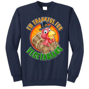 I'm Thankful For Vegetarians Funny Thanksgiving Sweatshirt